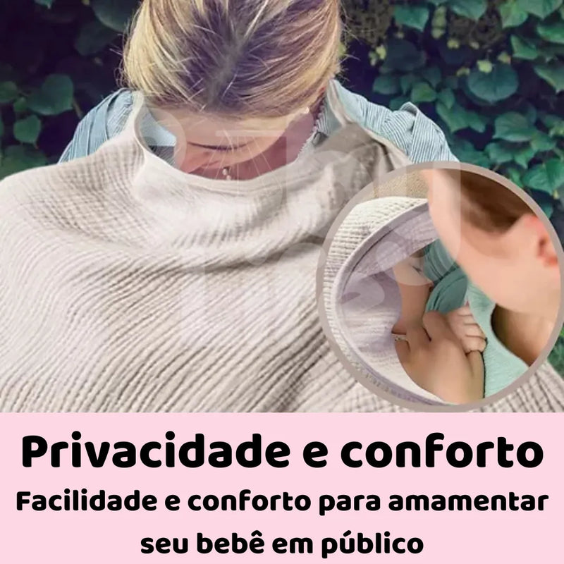 Cobertor de Amamentação Conforto, Privacidade e Proteção Total- Baby Life