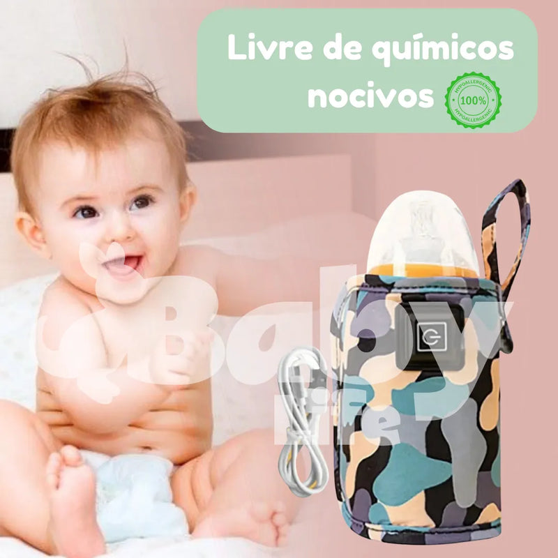Aquecedor de Mamadeira Portátil USB - Livres de BPA - Baby Life