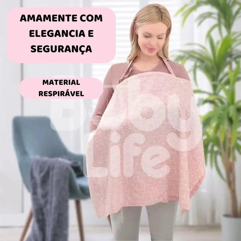 Cobertor de Amamentação Conforto, Privacidade e Proteção Total- Baby Life