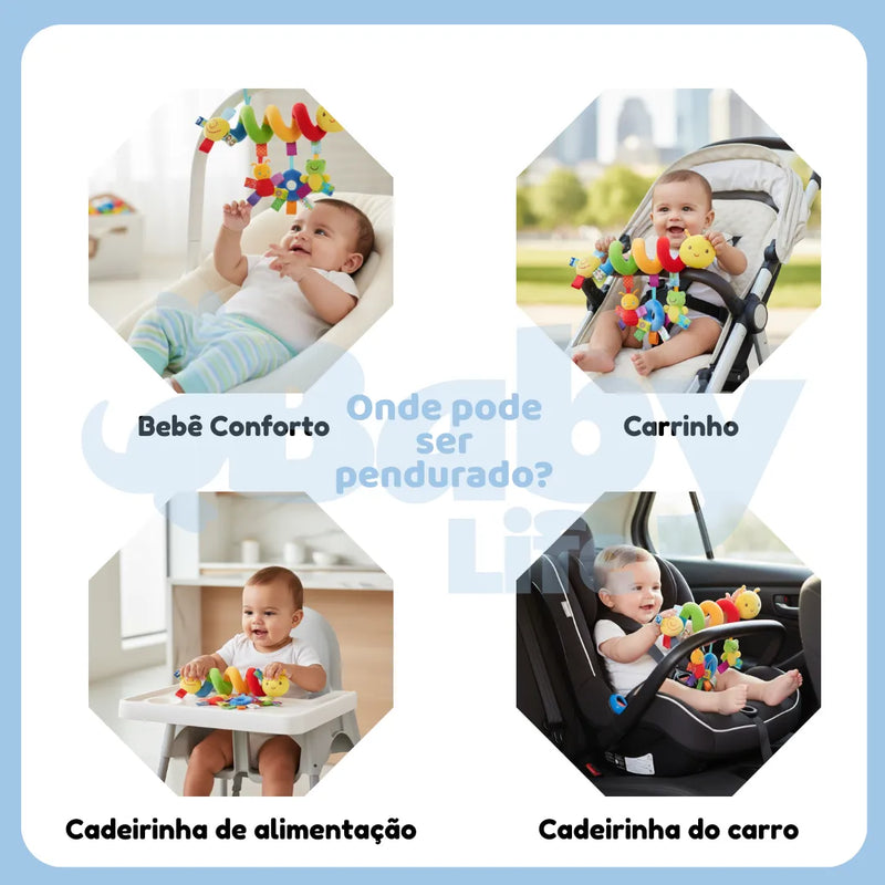 Brinquedo Sensorial Interativo para Bebês – Estímulo e Diversão Segura