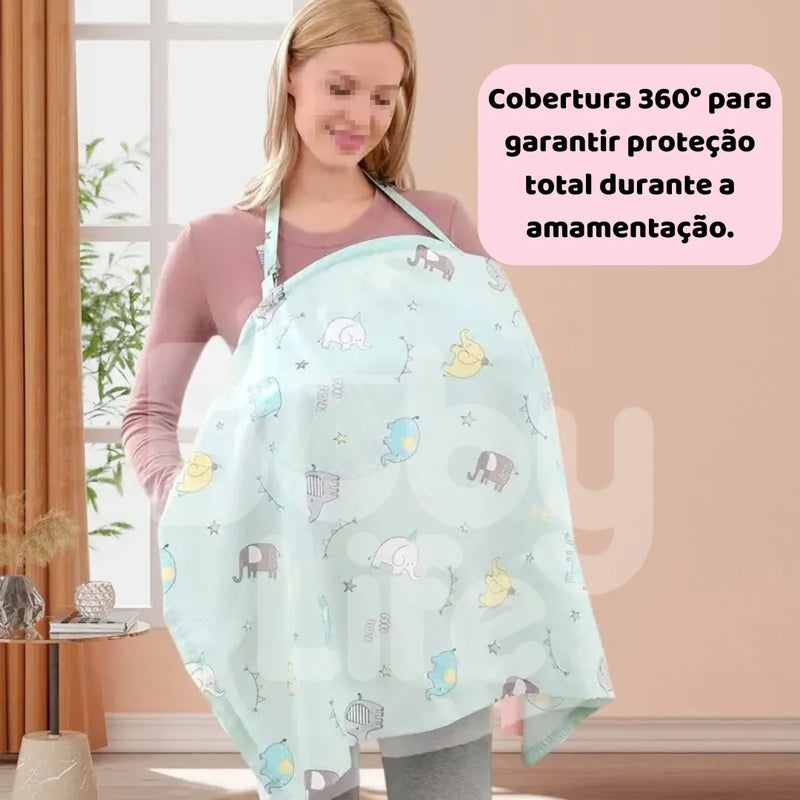 Cobertor de Amamentação Conforto, Privacidade e Proteção Total- Baby Life