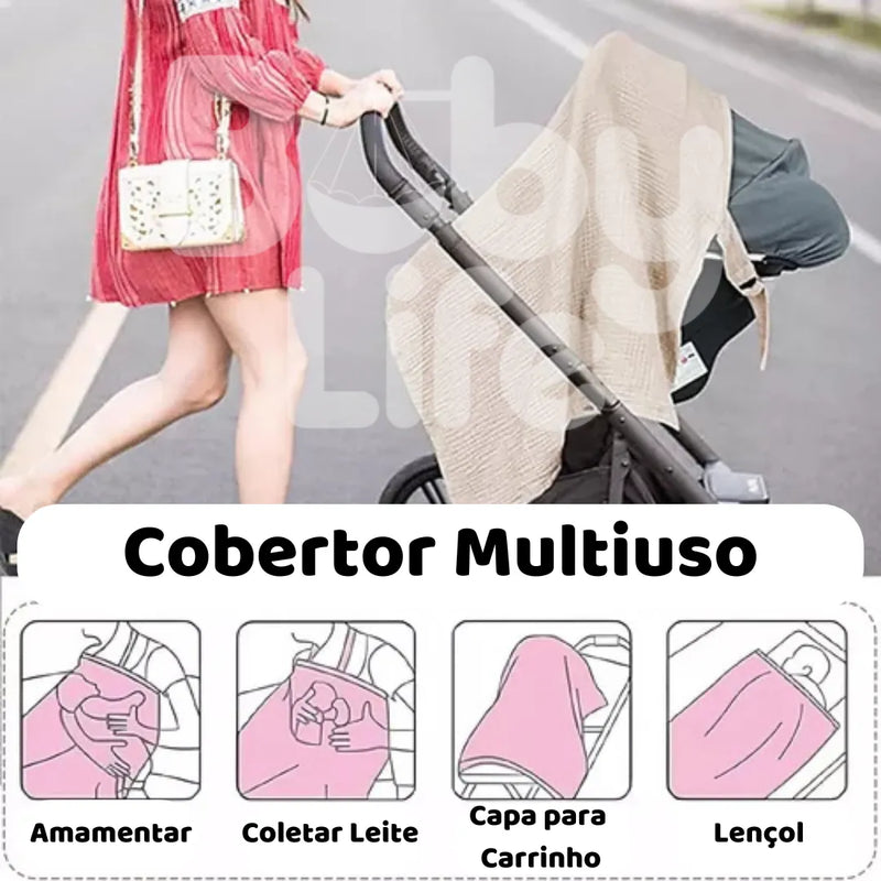 Cobertor de Amamentação Conforto, Privacidade e Proteção Total- Baby Life