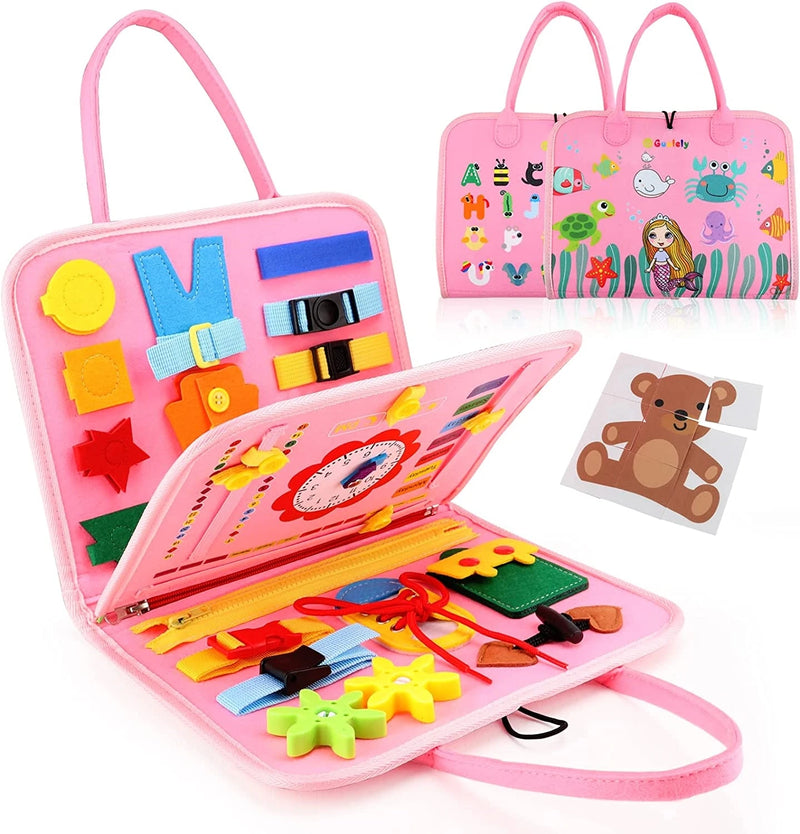 Maleta Brinquedo Sensorial Educativo - Habilidades Motoras e Independência