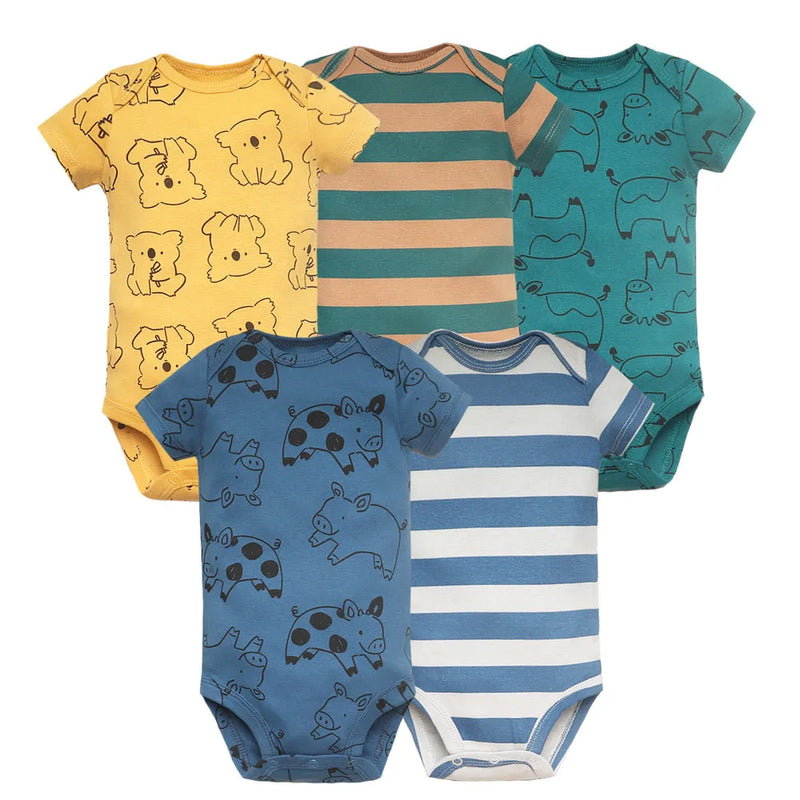Conjunto de Bodys Feminino Baby Life - 100% Algodão, Conforto e Estilo para o Verão