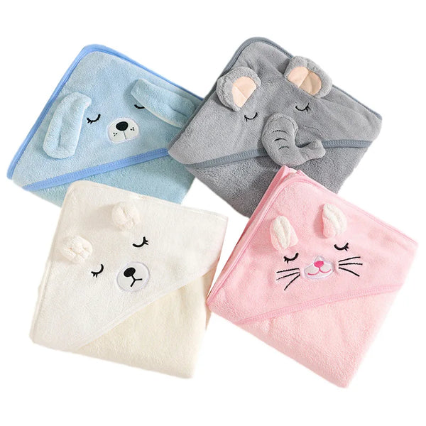 Toalha com Capuz para Bebês - Macia e Absorvente - Baby Life