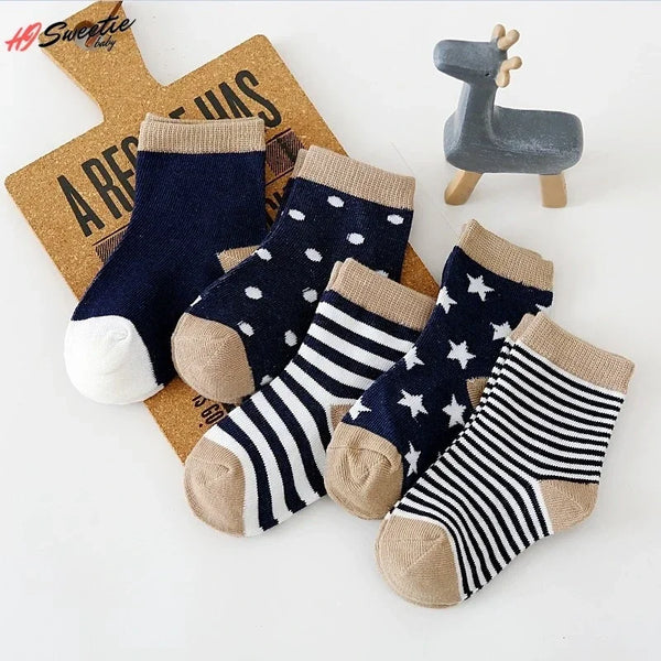 Kit de Meias Infantis Baby Life - Conforto e Estilo com Desenhos Adoráveis