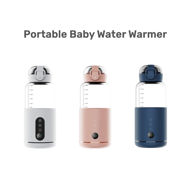 Aquecedor de Mamadeira Portátil USB - Livre de BPA, Carregamento Rápido e Seguro