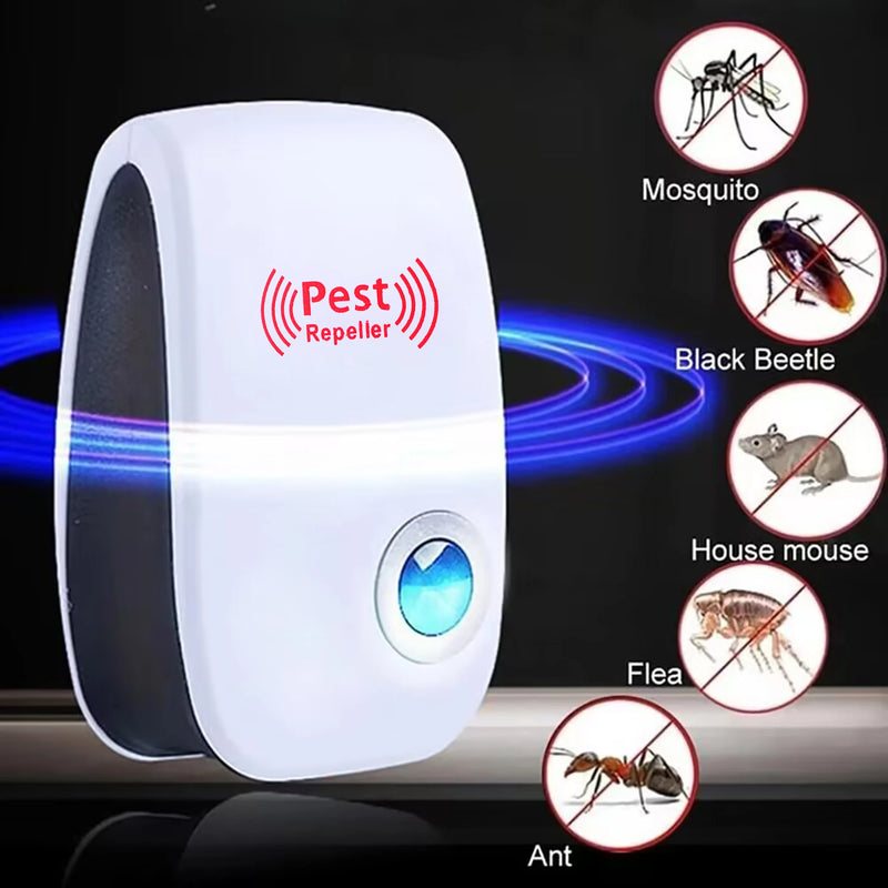 Pest Repeller Electronic Ultrasonic Pest Reject Mouse Rat Cockroach Pest Control Device Household Mosquito Killer EU US Plug