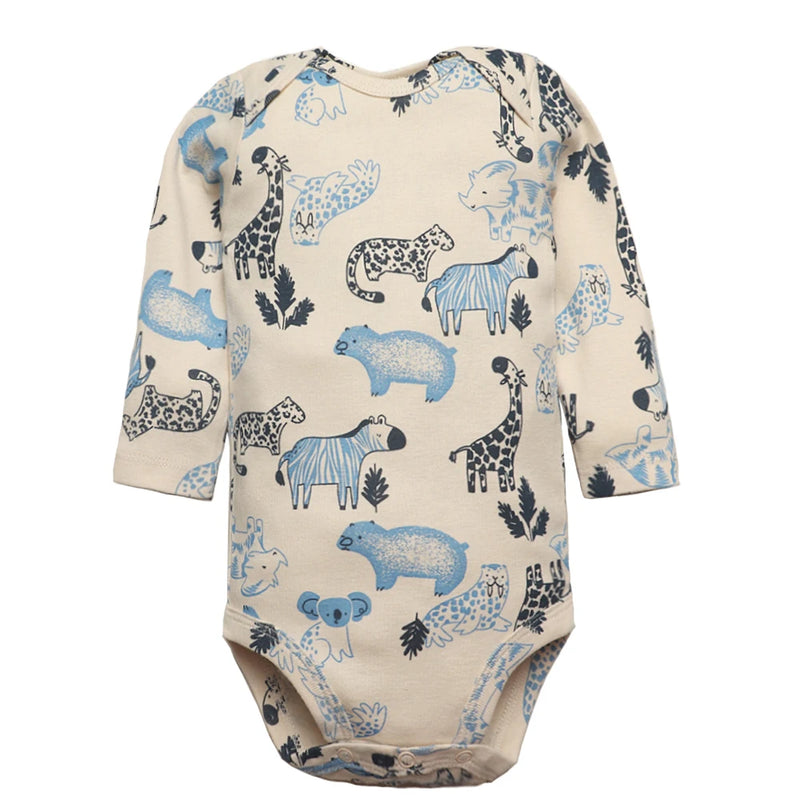Kit de Bodys para Bebê da Baby Life - Algodão Macio e Estampas Fofas