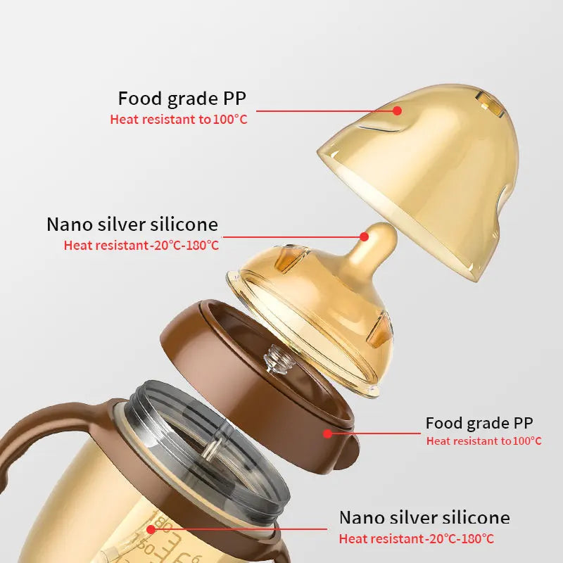 Mamadeira de Silicone Antivazamento 150ml – BPA Free e Livre de Químicos Tóxicos