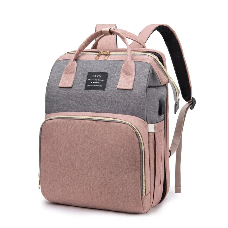 Mochila Fraldas Com Caminha e Trocador - Baby Life