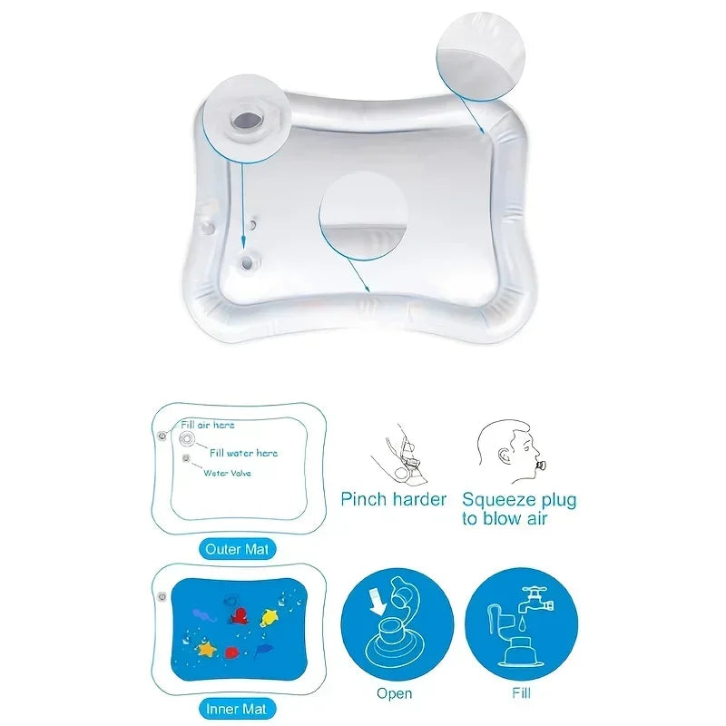 Tapete Inflável para Bebês com Água – Estimulante Sensorial e Educacional