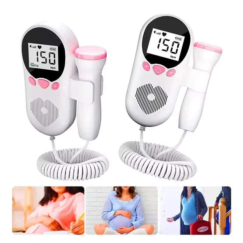 Monitor de Batimentos Cardíacos Fetal Portátil - Baby Life com Sonda Sensível