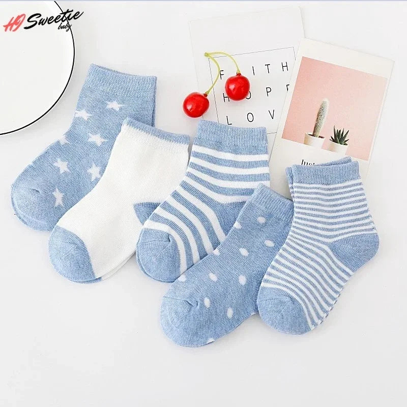 Kit de Meias Infantis Baby Life - Conforto e Estilo com Desenhos Adoráveis