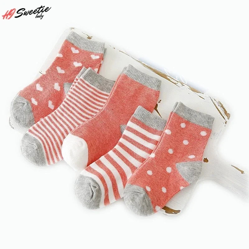 Kit de Meias Infantis Baby Life - Conforto e Estilo com Desenhos Adoráveis